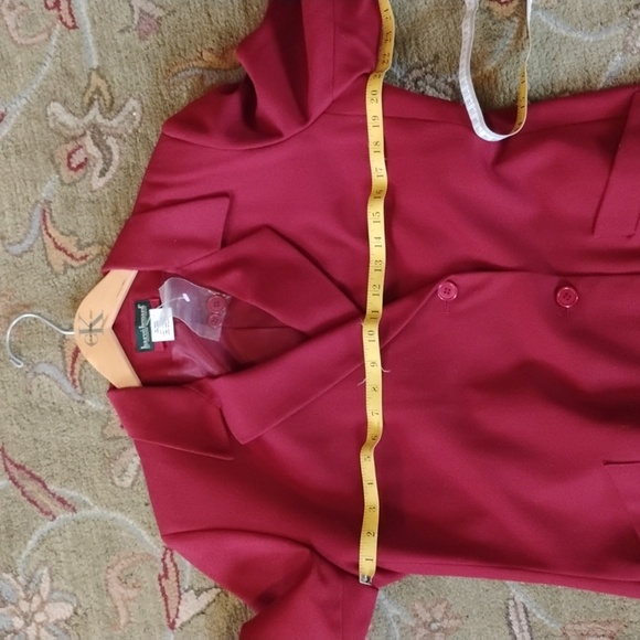 βοΈ Harve Bernard Wool Gabardine STUNNING BRICK π§± RED COAT DRESS Sz 12/14 IMO - Picture 3 of 13